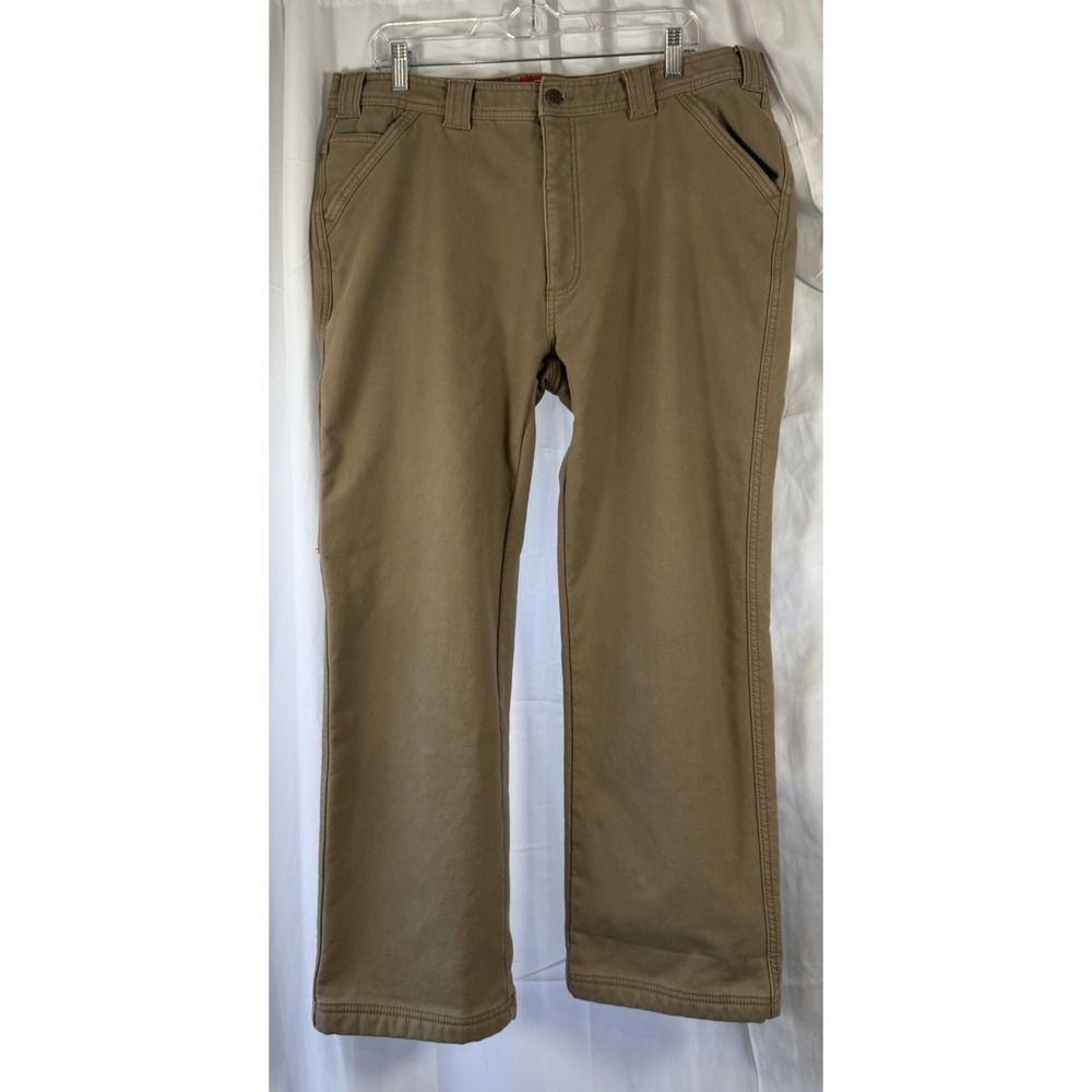 COLEMAN Men's Driftwood Brown, Pants Fleece Lined Work Pant's 36x30